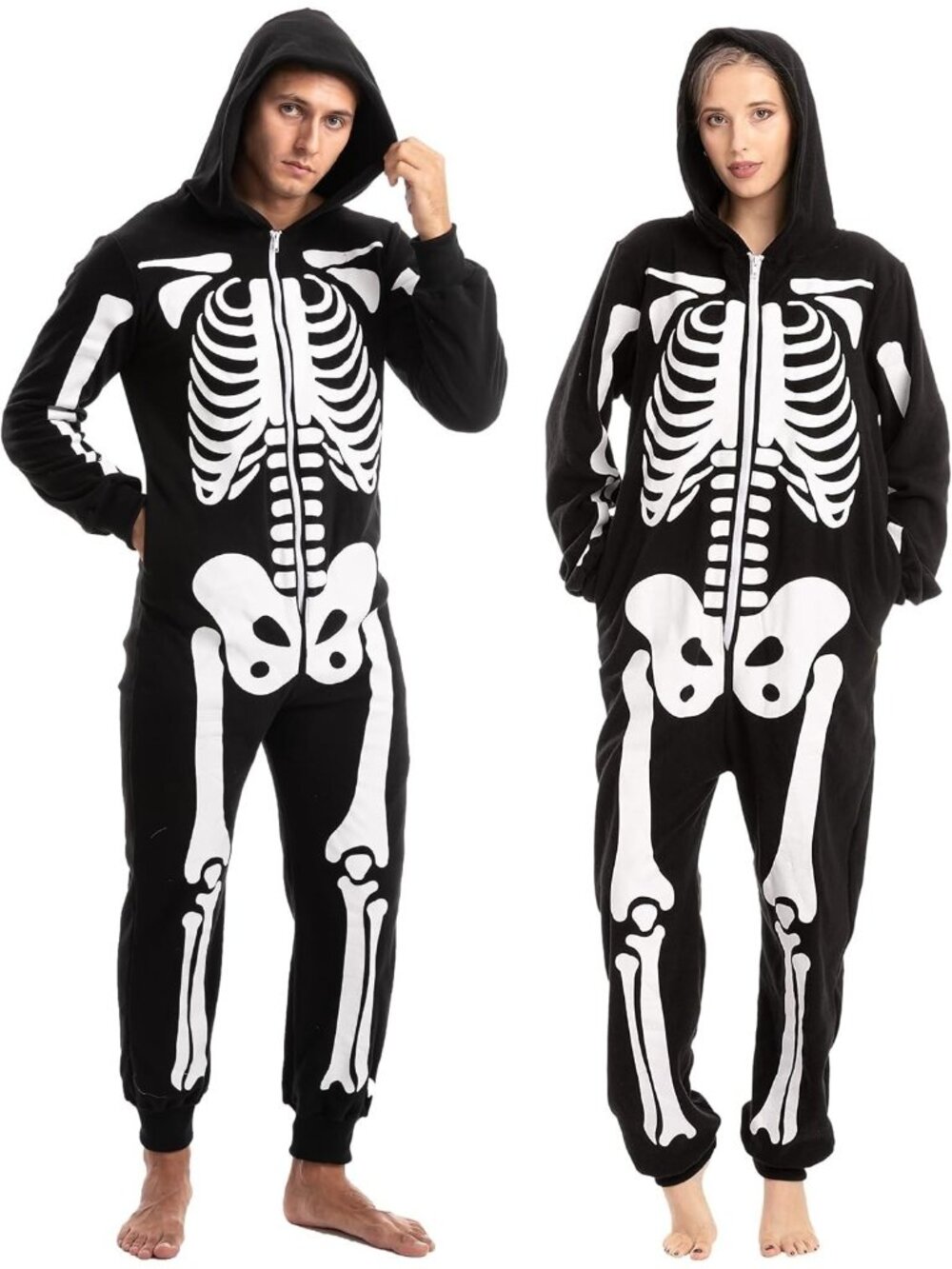 Spooktacular Creations Skeleton Halloween Costume Unisex Union Jumpsuit X-LARGE